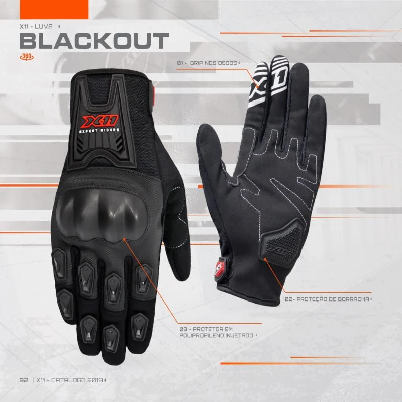 Luva X11 BLACKOUT